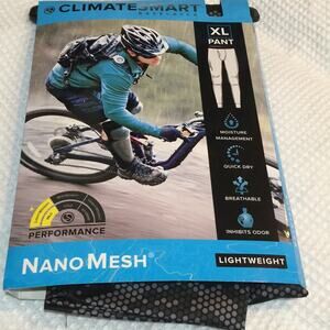 Base Layer Pants Mens XL 40-42 Nano Mesh Lightweight Black Digi Print